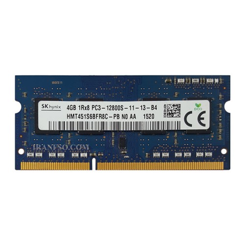 رم لپ تاپ 4 گیگ SK Hynix DDR3-1600-12800 MHZ 1.5V شش ماه گارانتی
