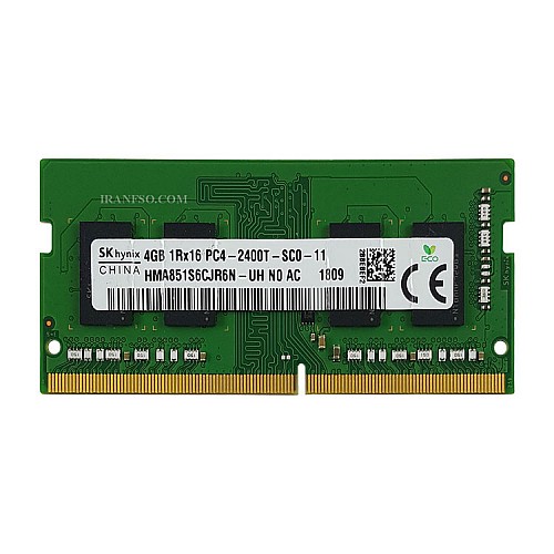 رم لپ تاپ 4 گیگ SK Hynix DDR4-2400 MHZ 1.2V شش ماه گارانتی
