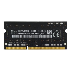 رم لپ تاپ 4 گیگ SK Hynix DDR3-PC3L 1600-12800 MHz 1.35V یک سال گارانتی