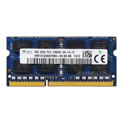رم لپ تاپ 4 گیگ SK Hynix DDR3 1333-10600 MHz 1.5V شش ماه گارانتی