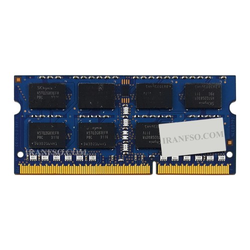 رم لپ تاپ 4 گیگ SK Hynix DDR3 1333-10600 MHz 1.5V شش ماه گارانتی