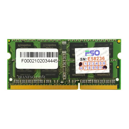 رم لپ تاپ 8 گیگ Kingston DDR3 1600-12800 MHZ 1.5V