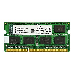 رم لپ تاپ 4 گیگ Kingston DDR3 1600-12800 MHZ 1.5V یک سال گارانتی