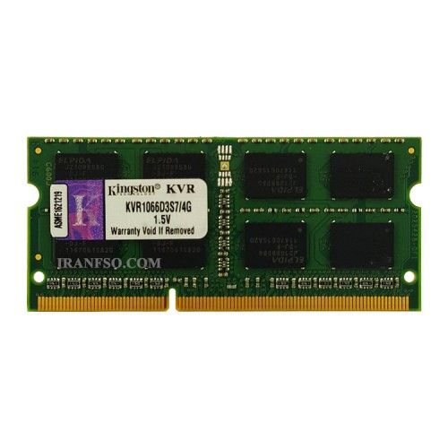 رم لپ تاپ 4 گیگ Kingston DDR3-1066-8500 MHZ 1.5V شش ماه گارانتی