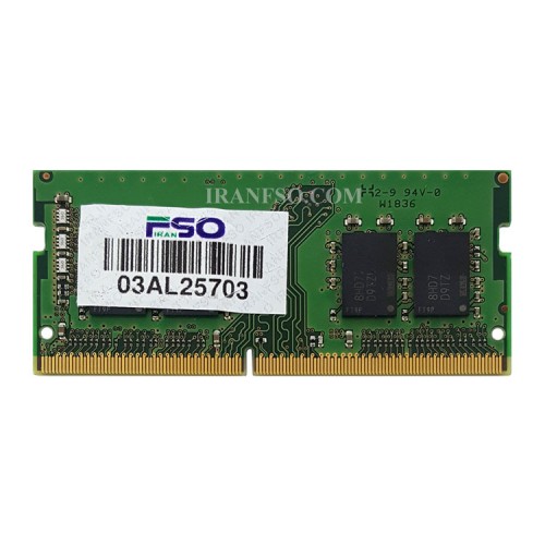 رم لپ تاپ 8 گیگ Kingston DDR4-2666 MHz 1.2V شش ماه گارانتی