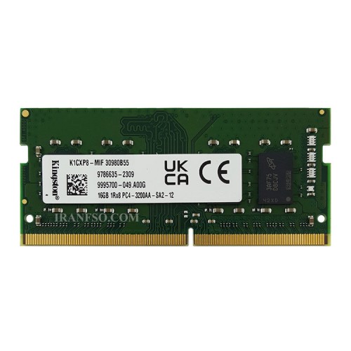 رم لپ تاپ 16 گیگ Kingston DDR4-3200 MHz 1.2V شش ماه گارانتی