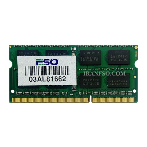 رم لپ تاپ 8 گیگ Kingston DDR3 1333-10600 MHz 1.5V دو سال گارانتی
