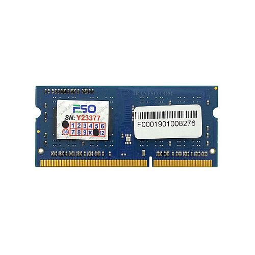 رم لپ تاپ 1 گیگKingstone DDR3-1333-10600-MHZ 1.5V سه ماه گارانتی