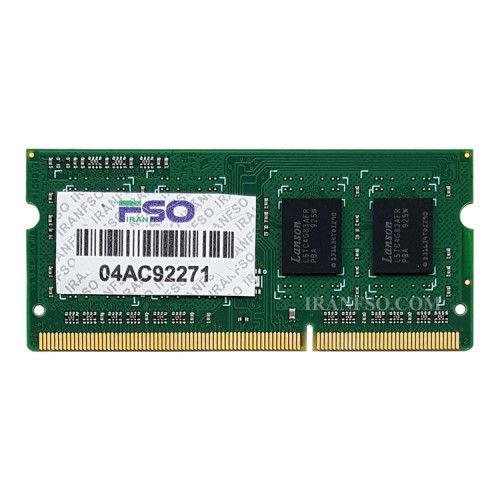رم لپ تاپ 4 گیگ Lanson DDR3-PC3L 1600-12800 MHz 1.35V شش ماه گارانتی