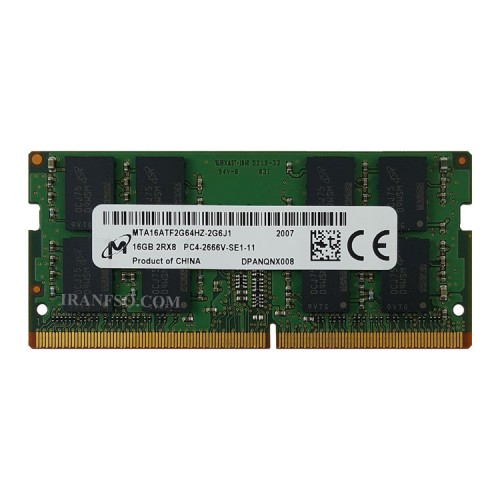 رم لپ تاپ 16 گیگ Micron Technology DDR4-2666 MHz 1.2V شش ماه گارانتی