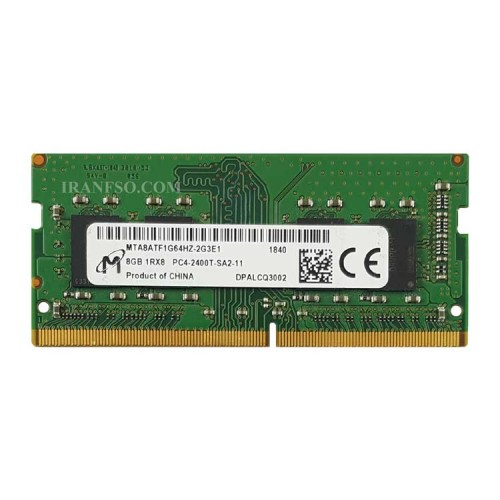 رم لپ تاپ 8 گیگ Micron Technology DDR4-2400 MHZ 1.2V شش ماه گارانتی