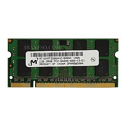 رم لپ تاپ 2 گیگ Micron Technology DDR2-800-6400 MHZ 1.8V سه ماه گارانتی