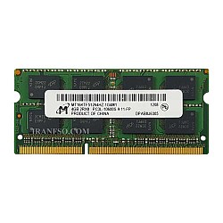 رم لپ تاپ 4 گیگ Micron Technology DDR3-PC3L-1333-10600 MHZ 1.35V شش ماه گارانتی