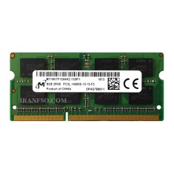 رم لپ تاپ 8 گیگ Micron Technology DDR3-PC3L 1866-14900 MHz 1.35V یک سال گارانتی