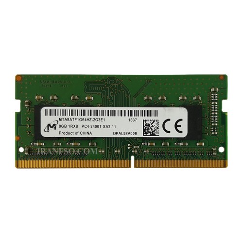 رم لپ تاپ 8 گیگ Micron Technology DDR4-2400 MHz 1.2V یکسال گارانتی