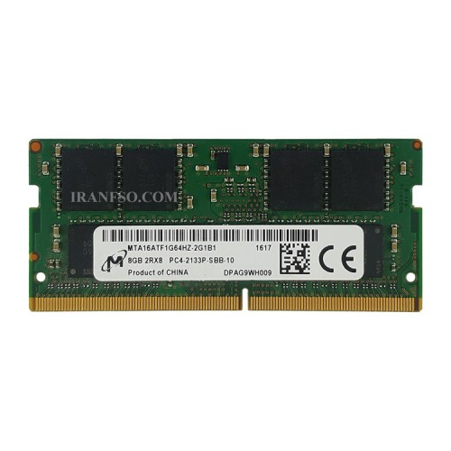 رم لپ تاپ 8 گیگ Micron Technology DDR4-2133 MHz 1.2V یکسال گارانتی