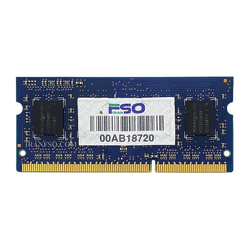 رم لپ تاپ 2 گیگ Nanya DDR3-1333-10600 MHZ 1.5V سه ماه گارانتی