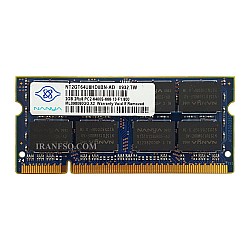 رم لپ تاپ 2 گیگ Nanya DDR2-800-6400 MHZ 1.8V سه ماه گارانتی
