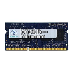 رم لپ تاپ 4 گیگ Nanya DDR3-PC3L-1600-12800 MHZ 1.35V شش ماه گارانتی