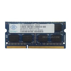 رم لپ تاپ 4 گیگ Nanya DDR3-PC3L-1333-10600 MHZ 1.35V شش ماه گارانتی