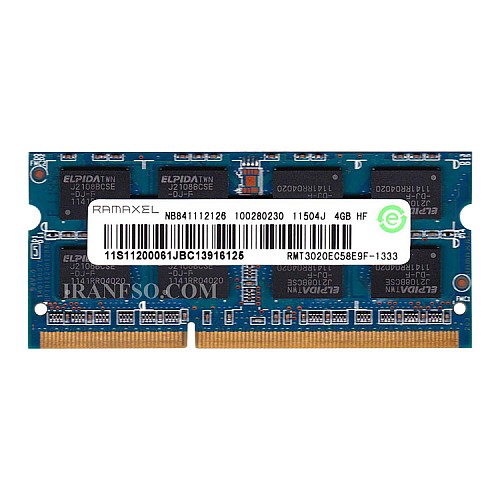 رم لپ تاپ 4 گیگ Ramaxel DDR3-1333-10600 MHZ 1.5V