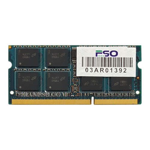 رم لپ تاپ 8 گیگ Ramaxel DDR3 1600-12800 MHz 1.5V یک سال گارانتی