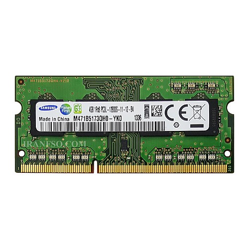 رم لپ تاپ 4 گیگ سامسونگ DDR3-PC3L 1600-12800 MHZ 1.35V