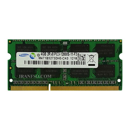 رم لپ تاپ 4 گیگ سامسونگ DDR3-1600-12800 MHZ 1.5V یک سال گارانتی