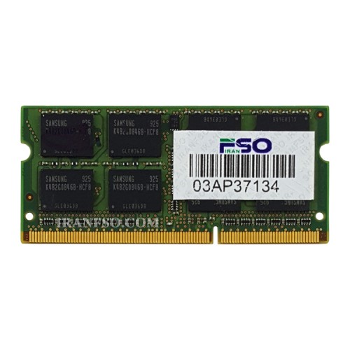 رم لپ تاپ 4 گیگ سامسونگ DDR3 1066-8500 MHz 1.5V شش ماه گارانتی