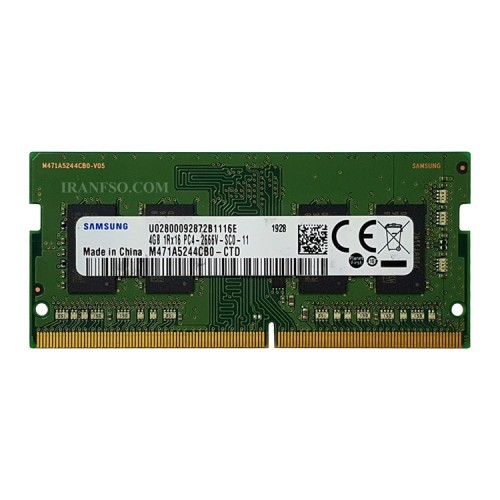 رم لپ تاپ 4 گیگ Samsung DDR4-2666 MHZ 1.2V
