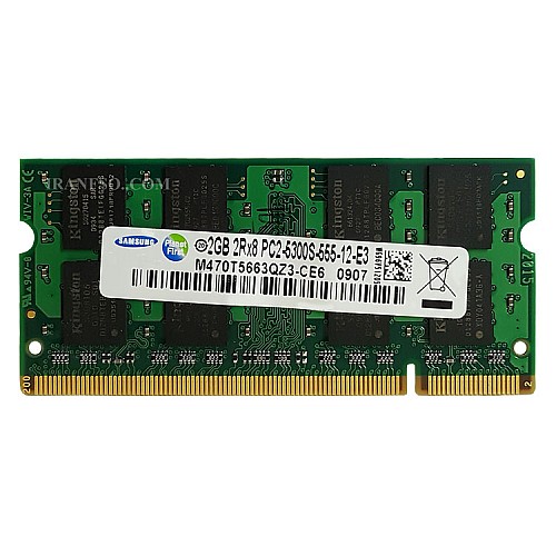 رم لپ تاپ 2 گیگ سامسونگ DDR2 667-5300 MHZ 1.8V