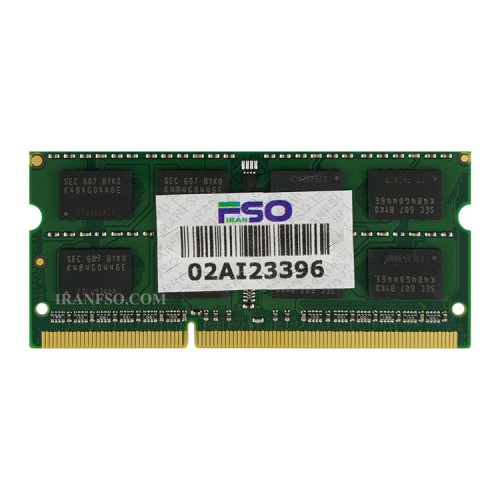 رم لپ تاپ 8 گیگ سامسونگ DDR3-PC3L 1600-12800 MHZ 1.35V یکسال گارانتی-با پک