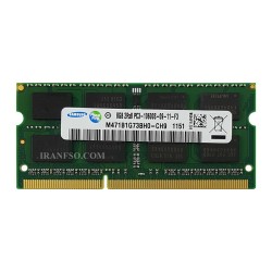 رم لپ تاپ 8 گیگ سامسونگ DDR3 1333-10600 MHz 1.5V هجده ماه گارانتی-با پک