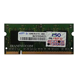 رم لپ تاپ 512 مگابایت Samsung DDR2-667-5300 MHZ 1.8V