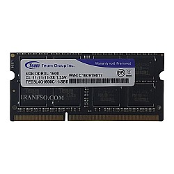 رم لپ تاپ 4 گیگ  تیم گروپ DDR3-PC3L-1600-12800 MHZ 1.35V