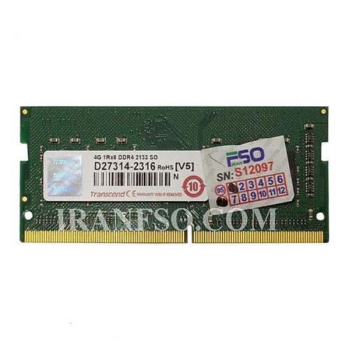 رم لپ تاپ 4 گیگ Transcend DDR4-2133 MHZ 1.2V