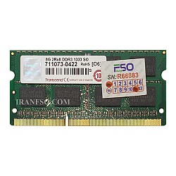 رم لپ تاپ 8 گیگ Transcend DDR3-1333-10600 MHZ 1.5V شش ماه گارانتی