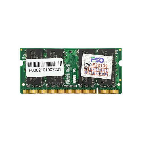 رم لپ تاپ 2 گیگ Transcend DDR2-667-5300 MHZ 1.8V سه ماه گارانتی