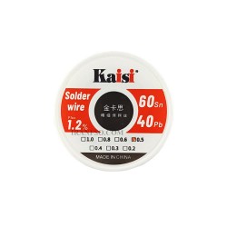 سیم قلع 0.5 میلیمتر KAISI 40gr-Sn60-Pb40 فلکس 1.2 درصد
