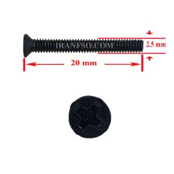پیچ M2.5x20 سرتخت پک 10 عددی