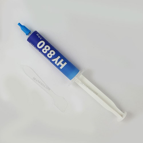 خمیر سیلیکون Paste HY880-30gr سرنگی-باپک