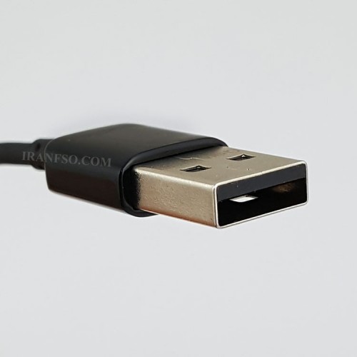 کابل موبایل و تبلت Type C به USB مشکی باپک