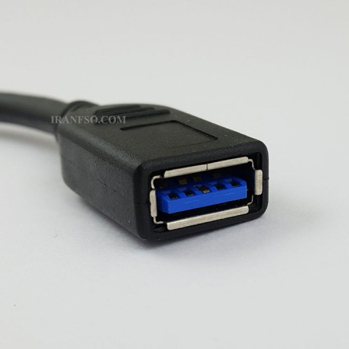 تبدیل OTG به یو اس بی 3 تبلت و موبایل مشکی-بدون پک