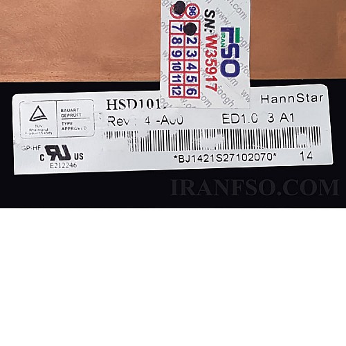 ال ای دی تبلت 10.1 Hannstar HSD101PWW1 باقاب 40 پین IPS برای ایسوس TF300