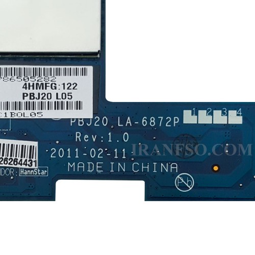مادربرد تبلت ایسر Iconia A500_LA-6872P