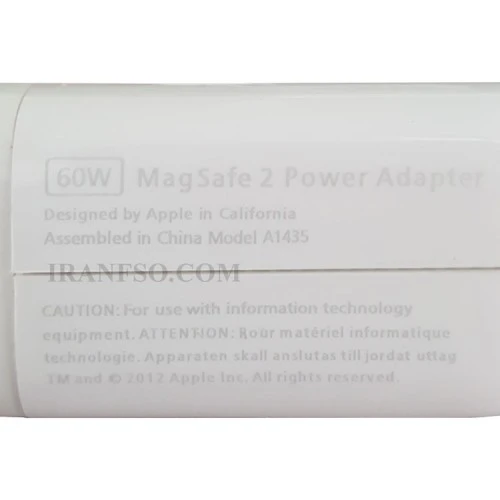 آداپتور لپ تاپ اپل Magsafe2 60W بدون پک-اورجینال