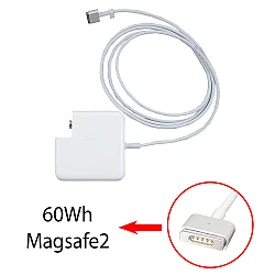 آداپتور لپ تاپ اپل Magsafe2 60W Gimo Plus بدون پک به همراه کابل