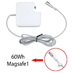 آداپتور لپ تاپ اپل Magsafe1 60W Gimo Plus بدون پک به همراه کابل
