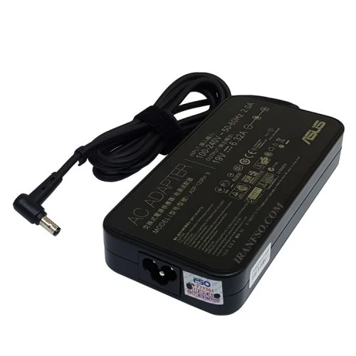 آداپتور لپ تاپ ایسوس Slim 19V 6.3A اورجینال