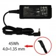 آداپتور لپ تاپ ایسوس 19V 2.37A زنبوکی سرفیش بزرگ 4x1.35mm
